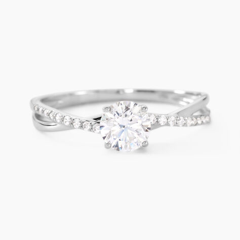 Bague Dana Or Blanc Oxyde De Zirconium - Solitaires Femme | Marc Orian