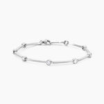 Bracelet Eshan Argent Blanc Oxyde De Zirconium - Bracelets fantaisie Femme | Marc Orian