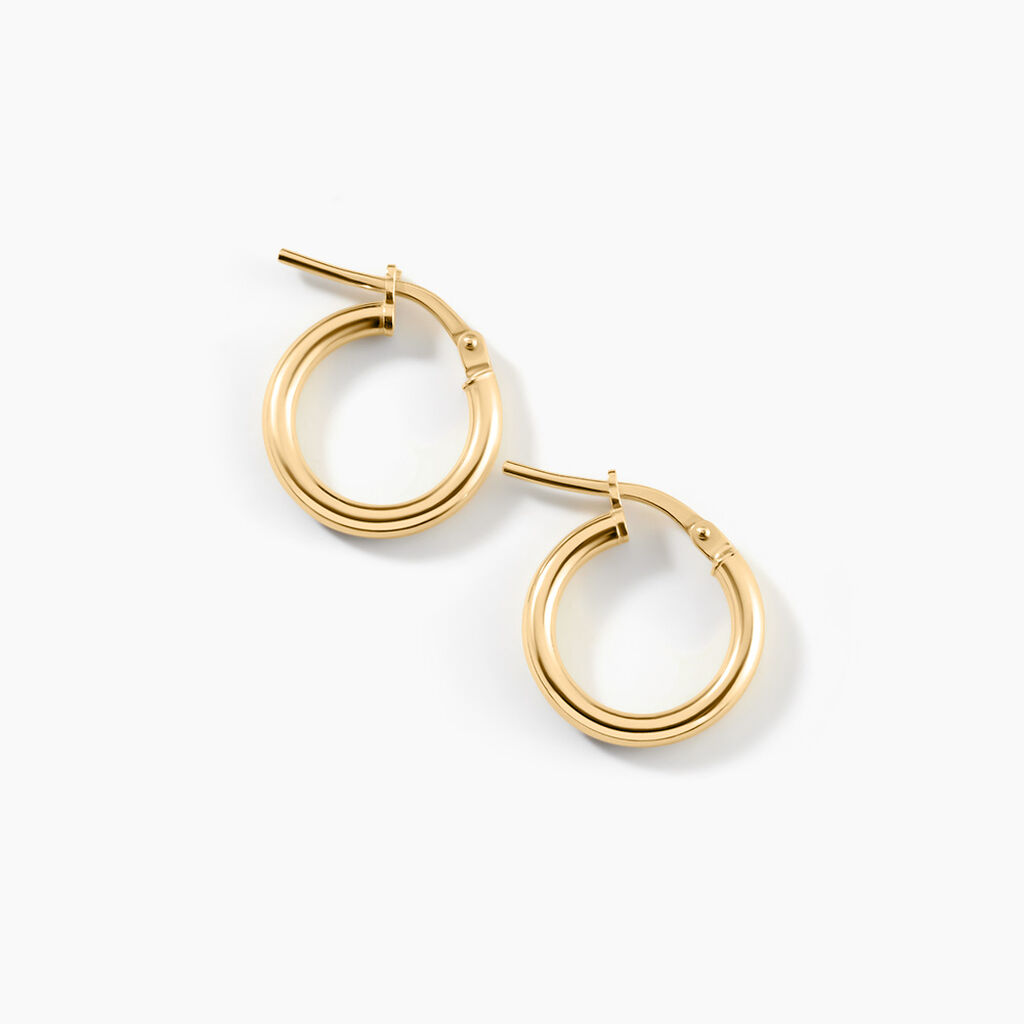 Cr&eacute;oles Verania Argent Dor&eacute; A L'Or 750/1000 - Cr&eacute;oles Femme | Marc Orian