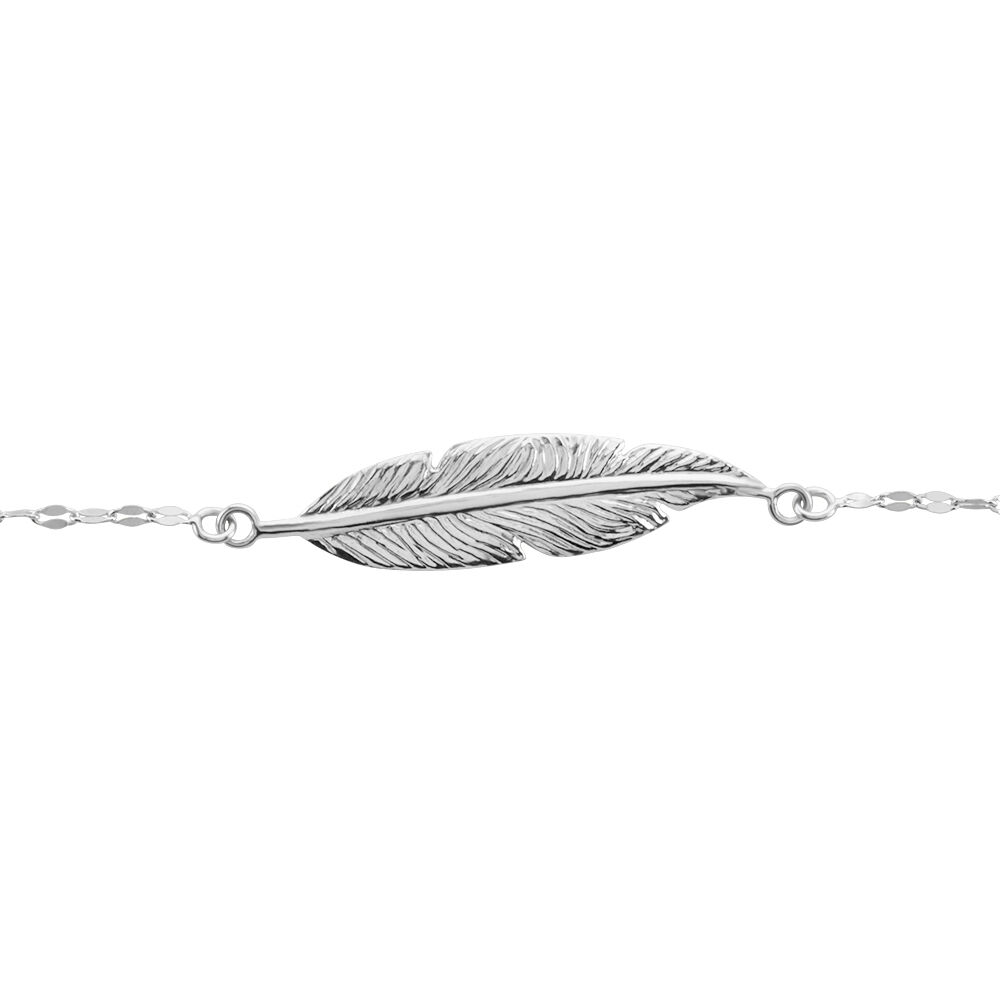 Bracelet Argent Blanc Jubba - Bracelets chaînes Femme | Marc Orian