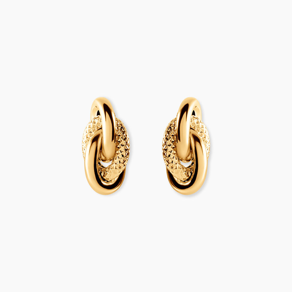 Boucles D'oreilles Puces Niko Or Jaune - Puces Famille | Marc Orian
