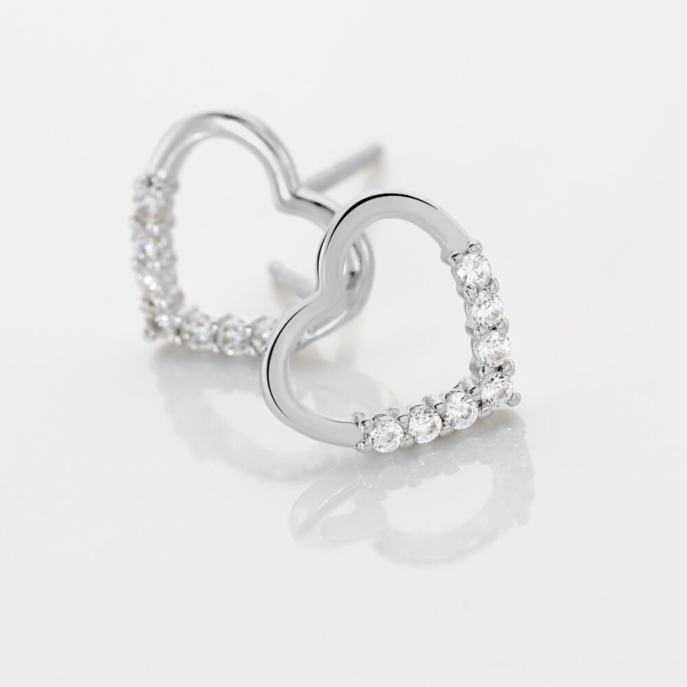 Boucles D'oreilles Puces Budenicus Argent Oxyde De Zirconium - Puces Femme | Marc Orian