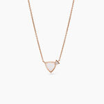 Collier Muse Argent Rose Nacre Oxyde De Zirconium - Colliers avec pierres Femme | Marc Orian