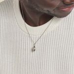 Pendentif Ruveyda Argent Blanc - Bijoux fantaisie Homme | Marc Orian