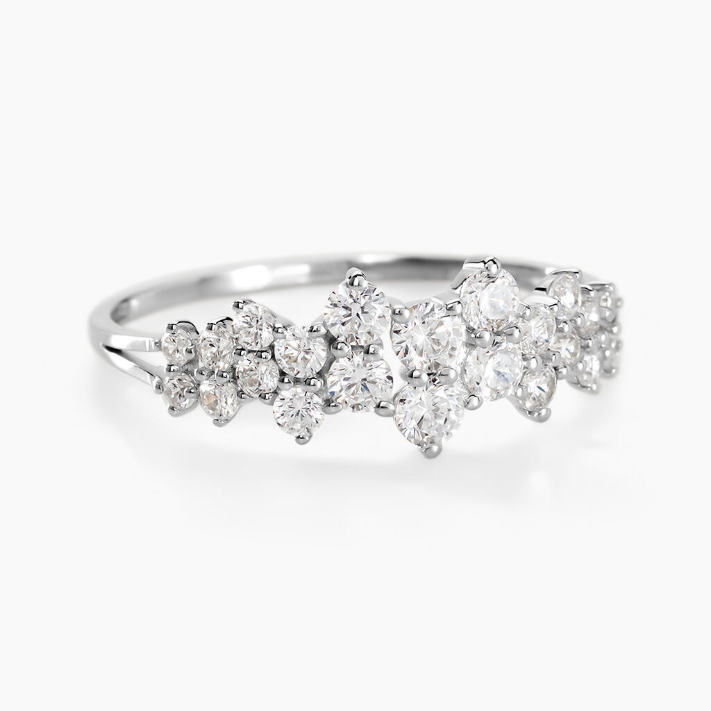 Bague Tokyo Or Blanc Oxyde De Zirconium - Bagues Femme | Marc Orian