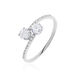 Bague Arista Or Blanc Oxyde De Zirconium - Bagues avec pierre Femme | Marc Orian