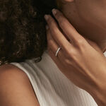 Demi Alliance Heket Argent Blanc Oxyde De Zirconium - Alliances duo Femme | Marc Orian