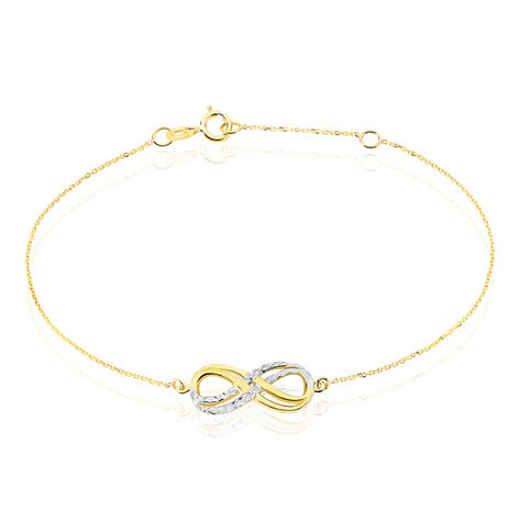 Bracelet Lyasa Infini Diamante Or Bicolore - Bracelets chaînes Femme | Marc Orian
