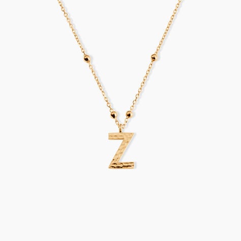 Collier Plaqu&eacute; Or Jaune Lettra - Colliers ete Femme | Marc Orian