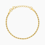 Bracelet Ambra Acier Jaune - Bracelets mailles Femme | Marc Orian