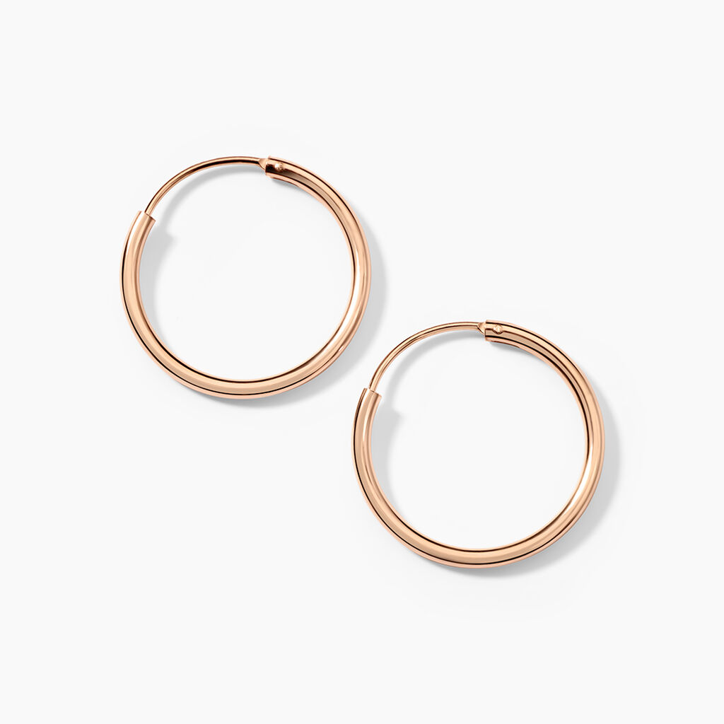 Cr&eacute;oles Argent Rose Olympia - Cr&eacute;oles Femme | Marc Orian