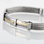 Bracelet Davilia Or Acier Bicolore - Bracelets cha&icirc;nes Homme | Marc Orian