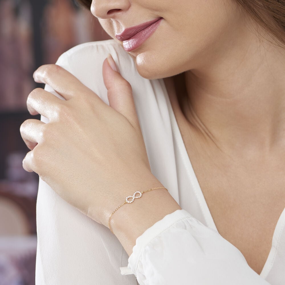 Bracelet Klothilda Or Jaune Oxyde De Zirconium - Bracelets cha&icirc;nes Femme | Marc Orian