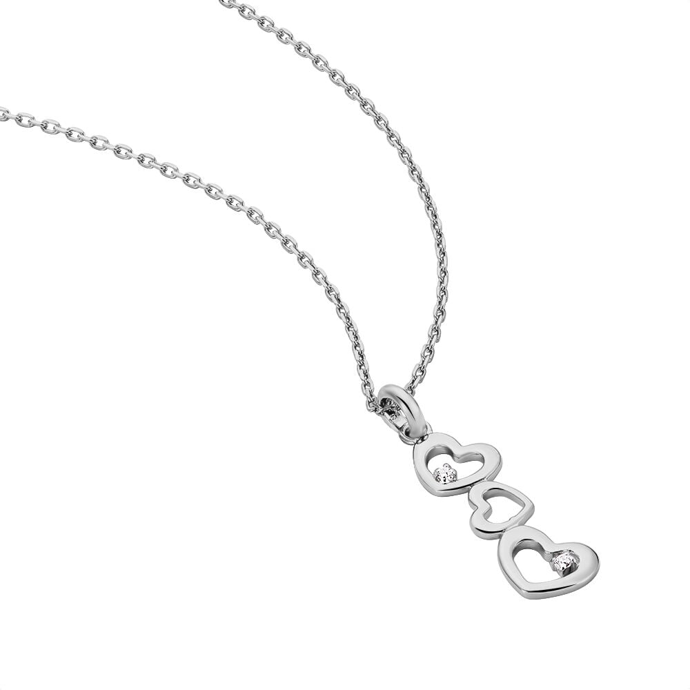 Collier Yolaine Argent Blanc Oxyde De Zirconium - Colliers avec pierres Femme | Marc Orian