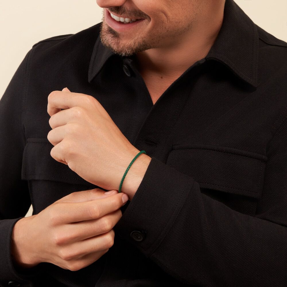 Bracelet Casimiro Acier Blanc - Bracelets cuir Homme | Marc Orian