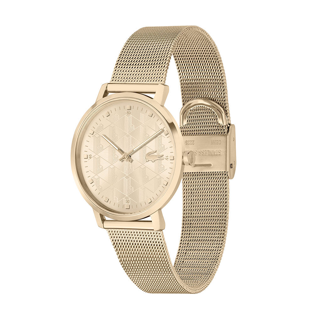 Montre Lacoste Crocorigin Bicolore Doré / Rose - Montres classiques Femme | Marc Orian