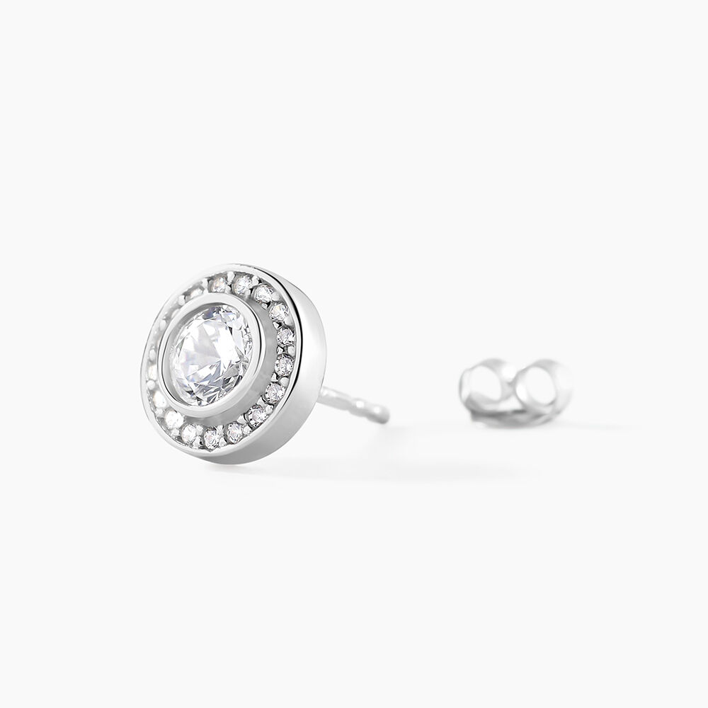 Boucles D'oreilles Puces Marquise Argent Blanc Oxyde De Zirconium - Puces Femme | Marc Orian