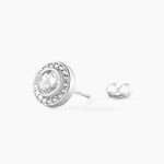 Boucles D'oreilles Puces Marquise Argent Blanc Oxyde De Zirconium - Puces Femme | Marc Orian