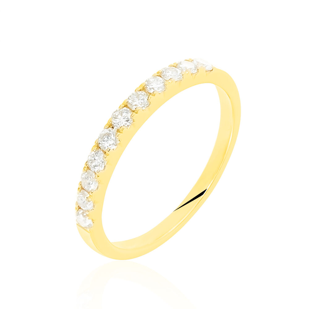 Alliance Pristina Or Jaune Diamant - Alliances avec pierres Femme | Marc Orian
