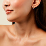 Cr&eacute;oles Anne-Lou Argent Blanc - Cr&eacute;oles Femme | Marc Orian