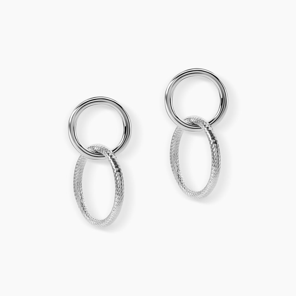 Boucles D'oreilles Pendantes Argent Blanc Vanne - Pendantes Femme | Marc Orian