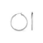 Cr&eacute;oles Argent Blanc Anne - Cr&eacute;oles Femme | Marc Orian