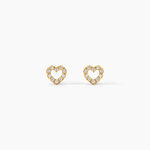 Boucles D'oreilles Puces Eily Or Jaune Oxyde De Zirconium - Puces Famille | Marc Orian