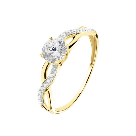 Bague Tilla Or Jaune Oxyde De Zirconium - Bagues Solitaire Femme | Marc Orian