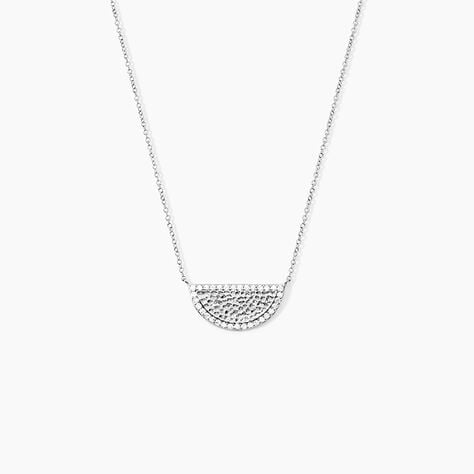Collier Argent Brieuc Oxyde - Colliers avec pierres Femme | Marc Orian