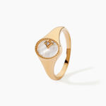 Bague Astria Plaqu&eacute; Or Jaune Nacre - Bijoux fantaisie Femme | Marc Orian