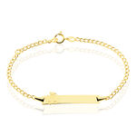 Bracelet Identit&eacute; Etheline Maille Gourmette Or Jaune - Gourmettes Enfant | Marc Orian