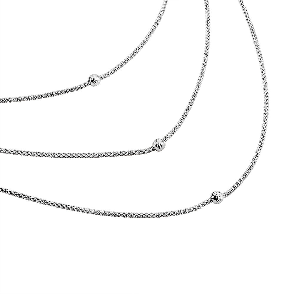 Collier Sabbah Argent Blanc - Colliers Femme | Marc Orian