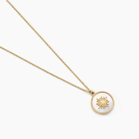 Collier Soleil Eternel Or Jaune Nacre - Colliers avec pierres Femme | Marc Orian