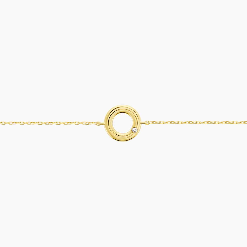 Bracelet Caius Or Jaune Oxyde De Zirconium - Bracelets cha&icirc;nes Femme | Marc Orian