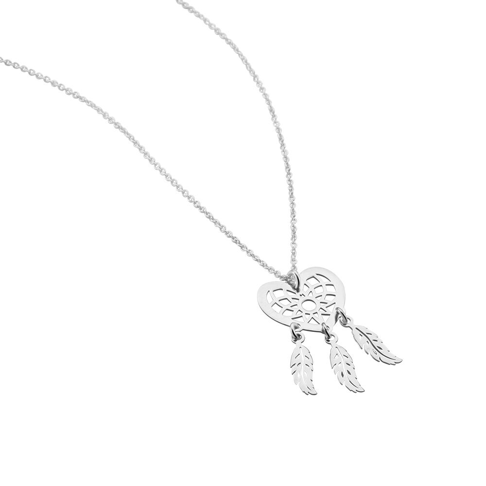 Collier Argent Blanc Sebastina -  Femme | Marc Orian