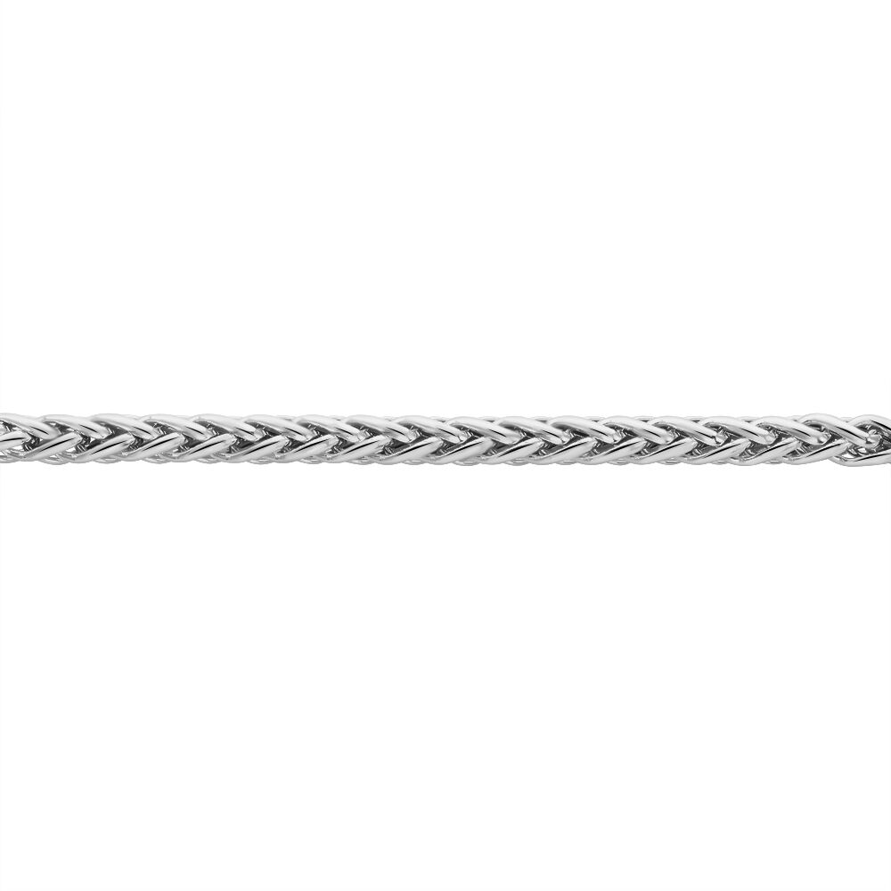 Bracelet Jany Maille Palmier Or Blanc - Bracelets mailles Femme | Marc Orian