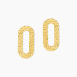 Boucles D'oreilles Puces Oren Acier Dor&eacute; - Puces Femme | Marc Orian