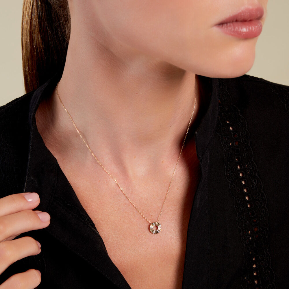 Collier Gwyneira Or Jaune Diamant - Colliers avec pierres Femme | Marc Orian