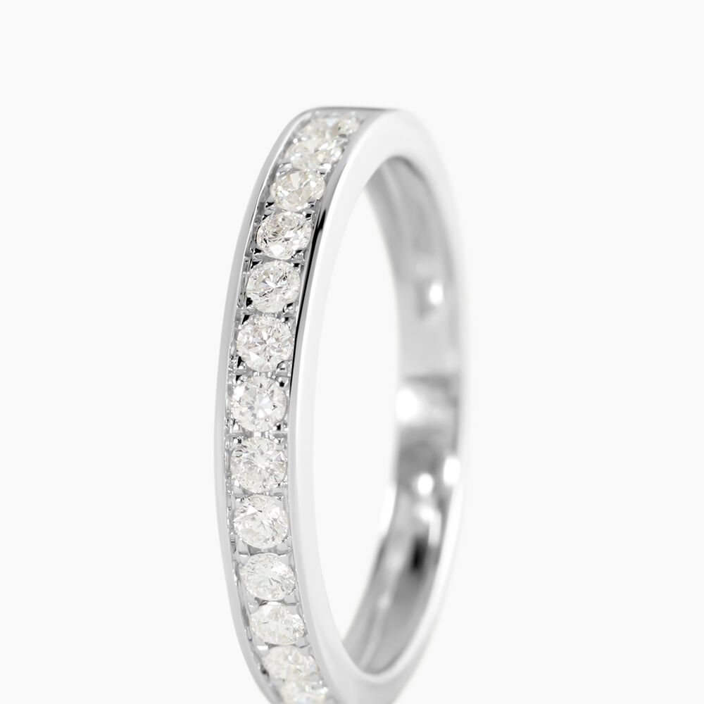 Alliance Dionysa Or Blanc Diamant - Alliances duo Femme | Marc Orian
