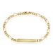 Bracelet Identité Plaqué Or Jaune Bixente - Gourmettes Homme | Marc Orian