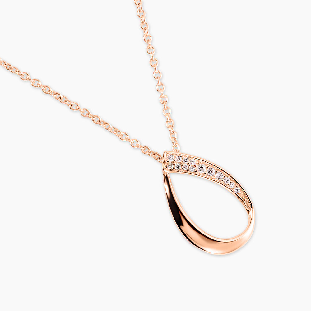 Collier Argent Rose Maritie Oxyde De Zirconium - Colliers avec pierres Femme | Marc Orian