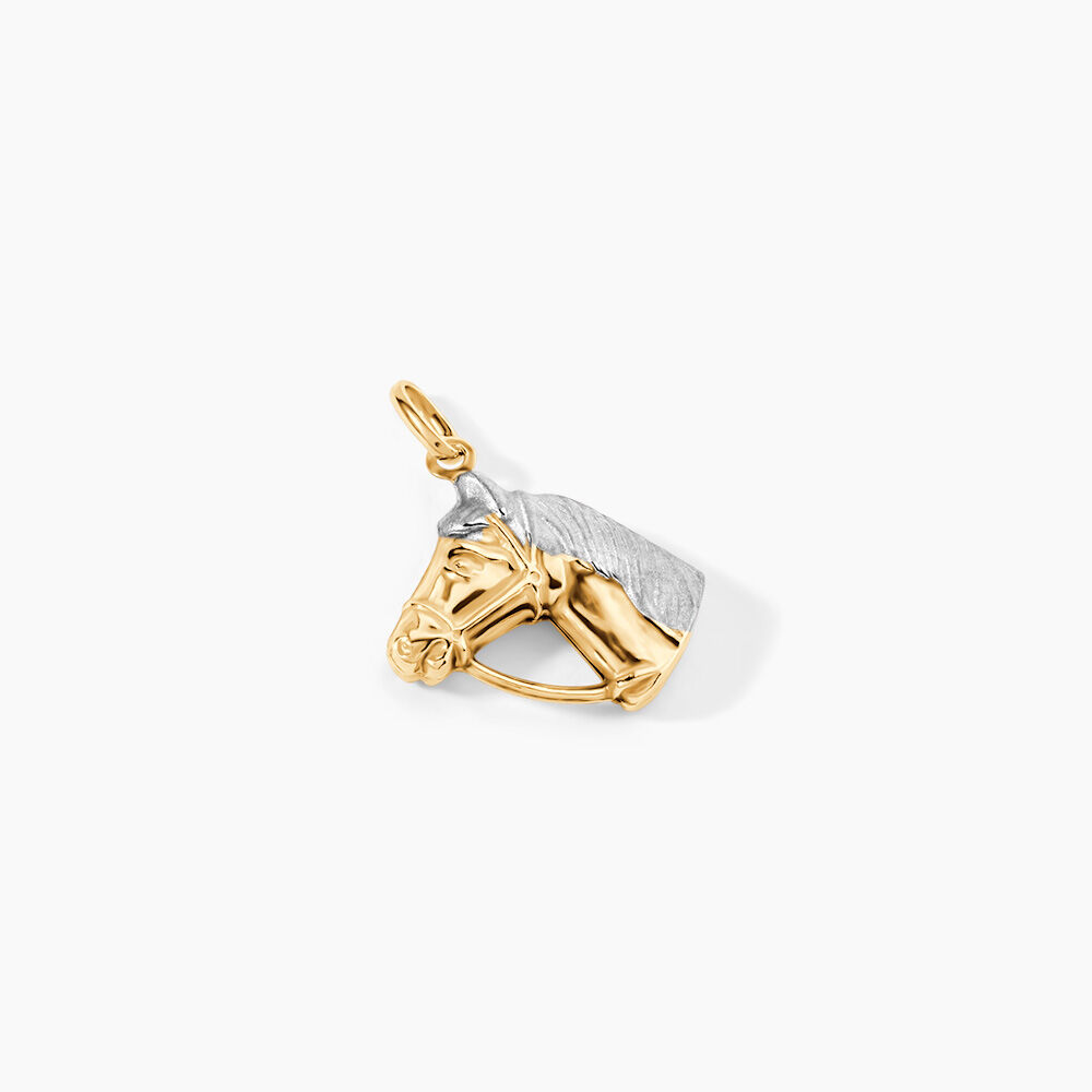Pendentif Hillel Cheval Or Bicolore - Pendentifs Famille | Marc Orian