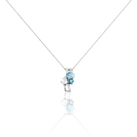 Collier Urane Or Blanc Topaze - Colliers avec pierres Femme | Marc Orian