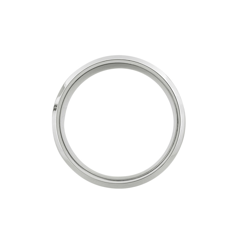 Bague Acier Blanc Tdeg Oxydes De Zirconium - Bagues avec pierre Homme | Marc Orian