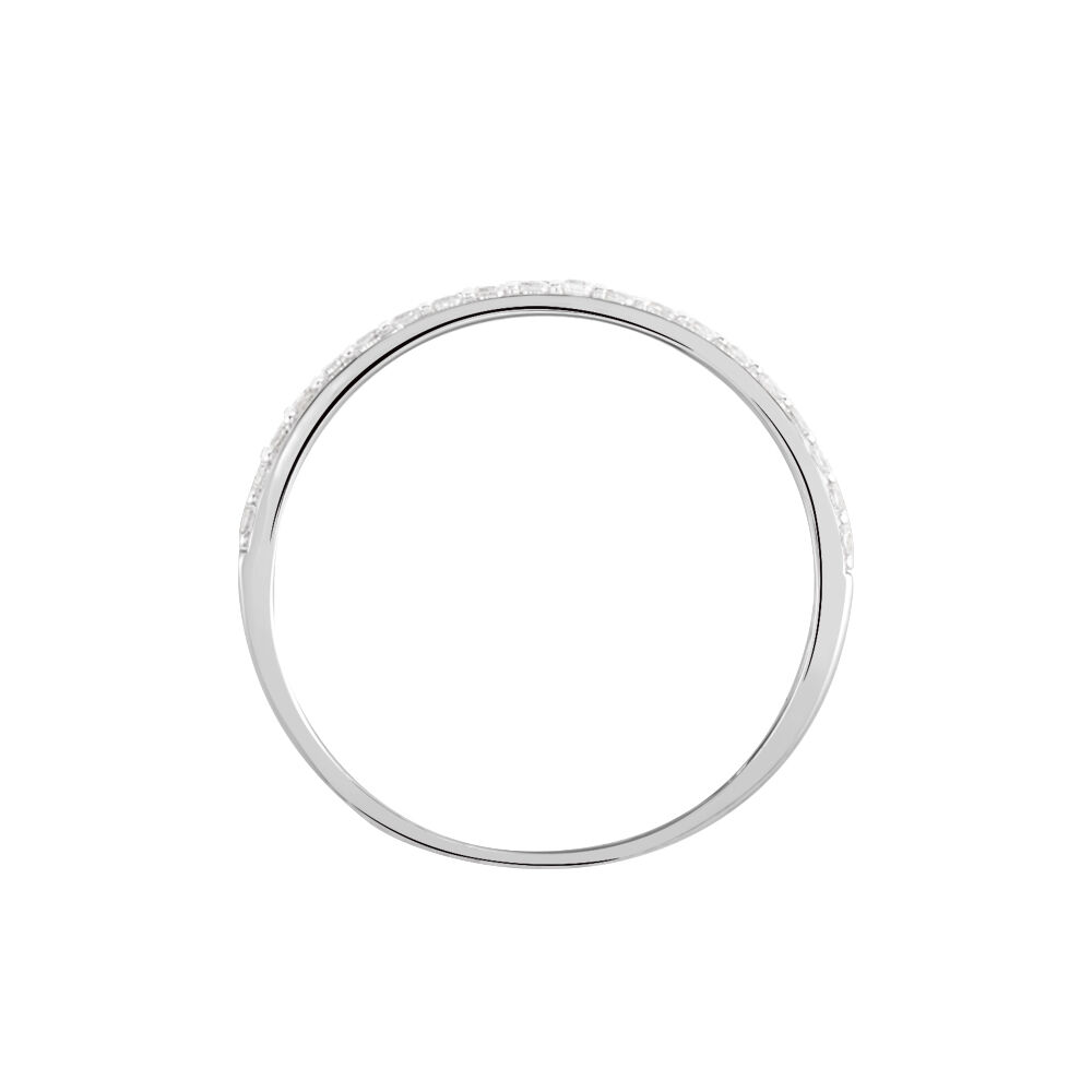 Alliance Lison Or Blanc Oxyde De Zirconium - Bagues avec pierre Femme | Marc Orian