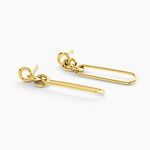Boucles D'Oreilles Pendantes Ebonie Acier Jaune - Pendantes Femme | Marc Orian