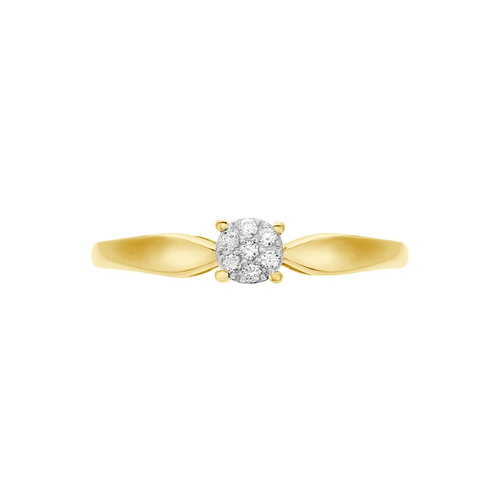 Bague Louisanna Or Jaune Diamant - Parures de mariage Femme | Marc Orian