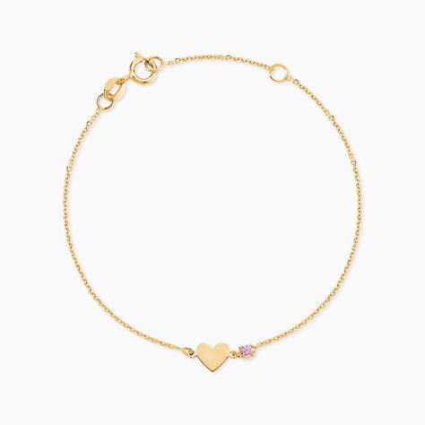 Bracelet Or Jaune Marie Lou Oxyde De Zirconium - Bracelets cha&icirc;nes Enfant | Marc Orian