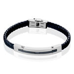 Bracelet Acier Blanc Christophe Oxyde De Zirconium - Bracelets cuir Homme | Marc Orian