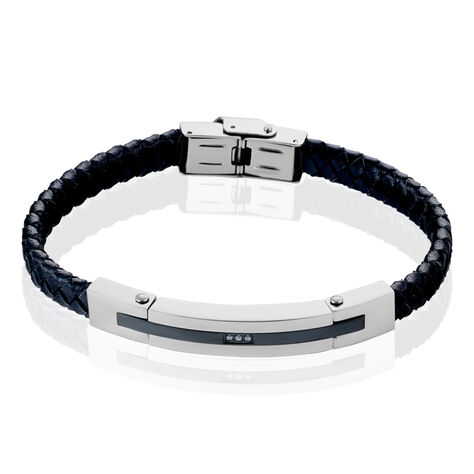 Bracelet Acier Blanc Christophe Oxyde De Zirconium - Bracelets cuir Homme | Marc Orian